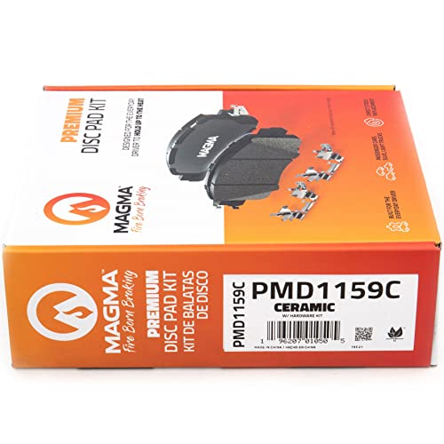 MAGMA Premium PMD1159C Ceramic Brake Pads, Front