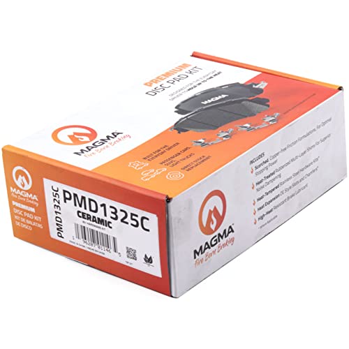 MAGMA Premium PMD1325C Ceramic Brake Pads, Rear
