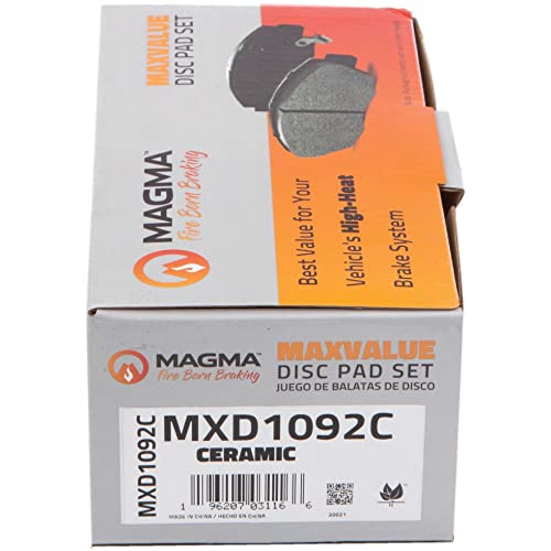 MAGMA MaxValue MXD1092C Ceramic Brake Pads, Front