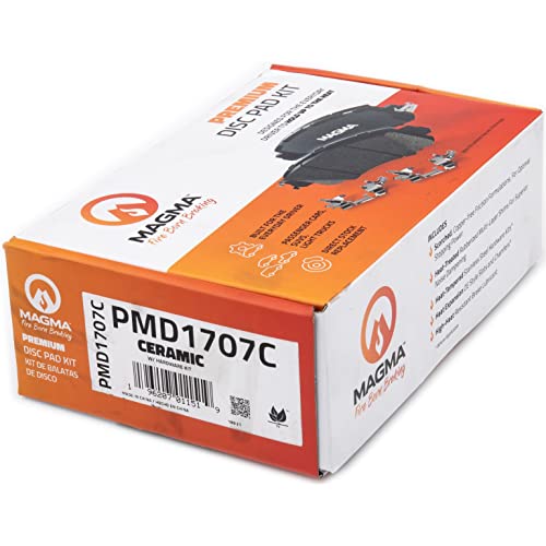 MAGMA Premium PMD1707C Ceramic Brake Pads, Rear
