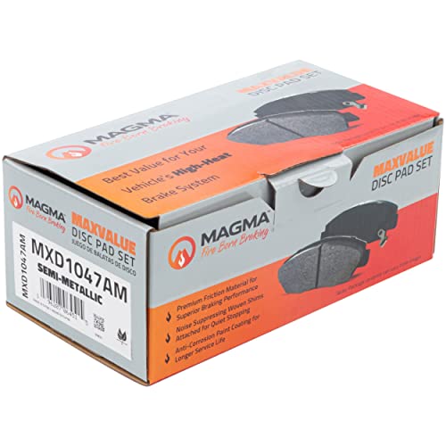 MAGMA MaxValue MXD1047AM Semi-Metallic Brake Pads, Front
