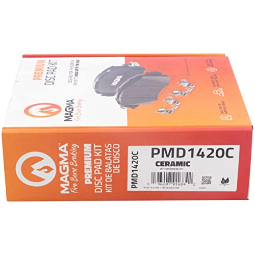 MAGMA Premium PMD1420C Ceramic Brake Pads, Front