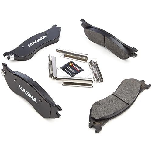 MAGMA Premium PMD897M Semi-Metallic Brake Pads, Front
