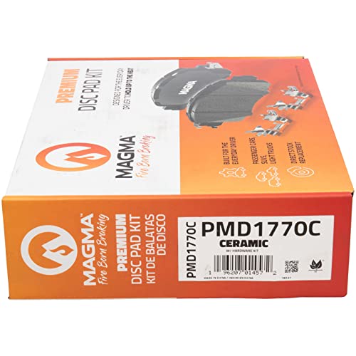 MAGMA Premium PMD1770C Ceramic Brake Pads, Front