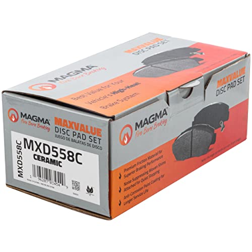 MAGMA MaxValue MXD558C Ceramic Brake Pads, Front