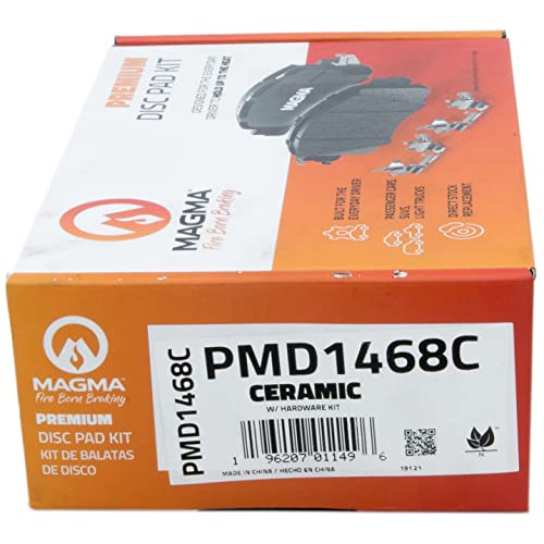 MAGMA Premium PMD1468C Ceramic Brake Pads, Rear