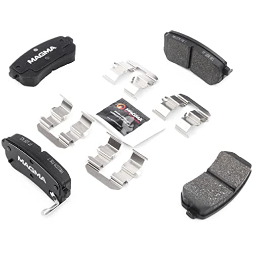 MAGMA Premium PMD1157M Semi-Metallic Brake Pads, Rear