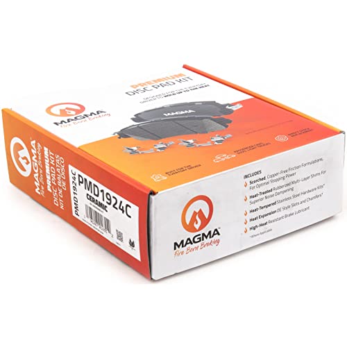 MAGMA Premium PMD1924C Ceramic Brake Pads, Front