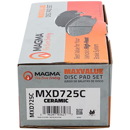 MAGMA MaxValue MXD725C Ceramic Brake Pads, Front