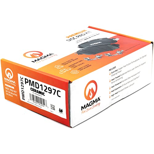 MAGMA Premium PMD1297C Ceramic Brake Pads, Rear
