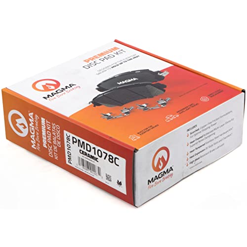 MAGMA Premium PMD1078C Ceramic Brake Pads, Front