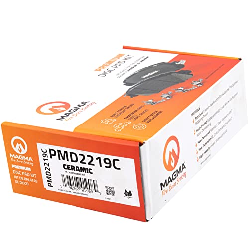 MAGMA Premium PMD2219C Ceramic Brake Pads, Rear