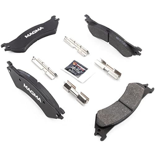 MAGMA Premium PMD802M Semi-Metallic Brake Pads, Rear