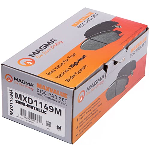 MAGMA MaxValue MXD1149M Semi-Metallic Brake Pads, Front