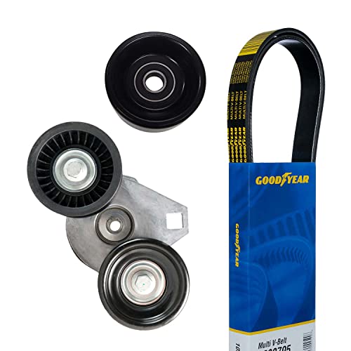 Goodyear 3125 Serpentine Belt Drive Component Kit, Gray