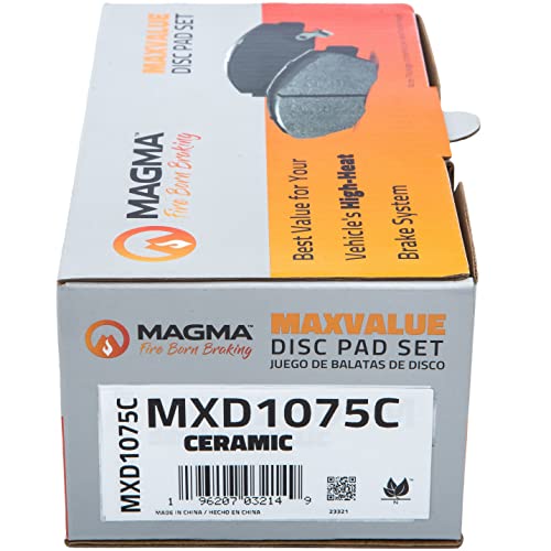 MAGMA MaxValue MXD1075C Ceramic Brake Pads, Front