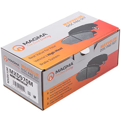 MAGMA MaxValue MXD970M Semi-Metallic Brake Pads, Front