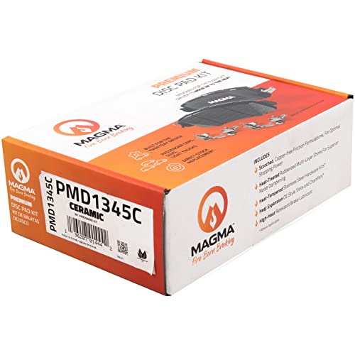 MAGMA Premium PMD1345C Ceramic Brake Pads, Front
