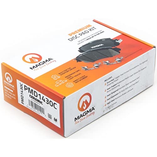 MAGMA Premium PMD1430C Ceramic Brake Pads, Rear