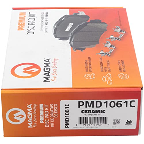 MAGMA Premium PMD1061C Ceramic Brake Pads, Front
