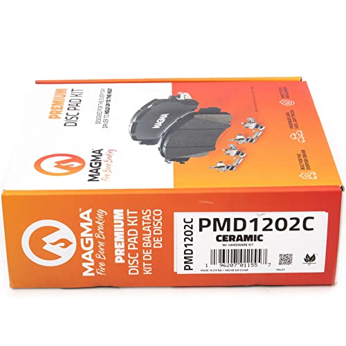 MAGMA Premium PMD1202C Ceramic Brake Pads, Front