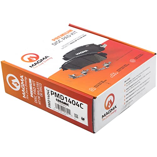 MAGMA Premium PMD1404C Ceramic Brake Pads, Front