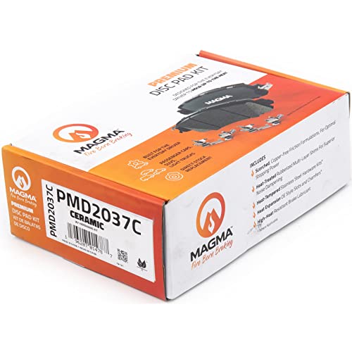 MAGMA Premium PMD2037C Ceramic Brake Pads, Rear