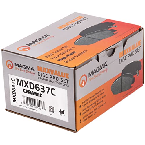 MAGMA MaxValue MXD637C Ceramic Brake Pads, Front