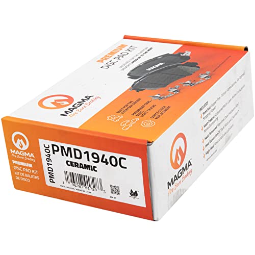 MAGMA Premium PMD1940C Ceramic Brake Pads, Front
