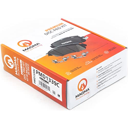 MAGMA Premium PMD1339C Ceramic Brake Pads, Front