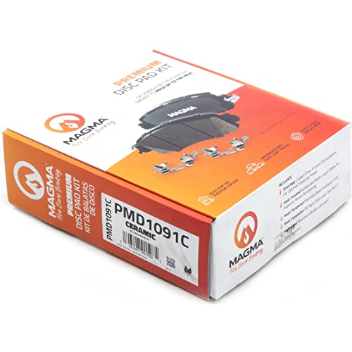 MAGMA Premium PMD1091C Ceramic Brake Pads, Front