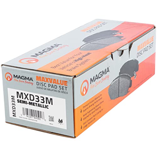 MAGMA MaxValue MXD33M Semi-Metallic Brake Pads, Front