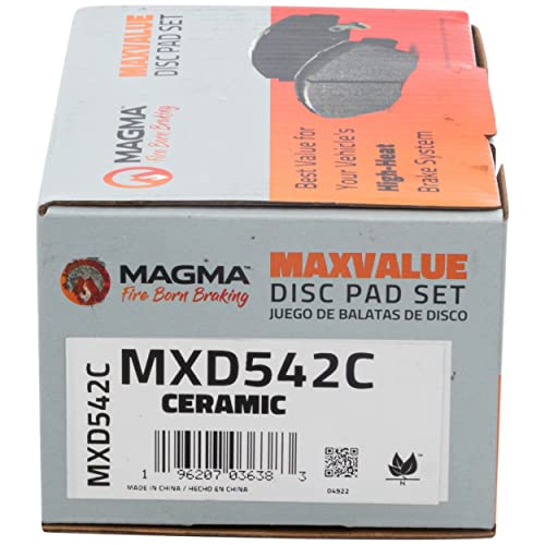 MAGMA MaxValue MXD542C Ceramic Brake Pads, Front