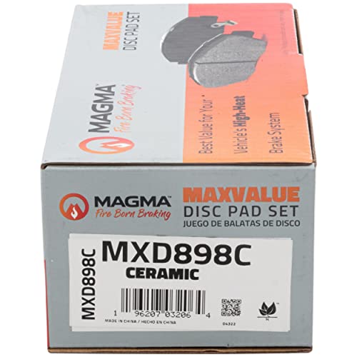 MAGMA MaxValue MXD898C Ceramic Brake Pads, Rear