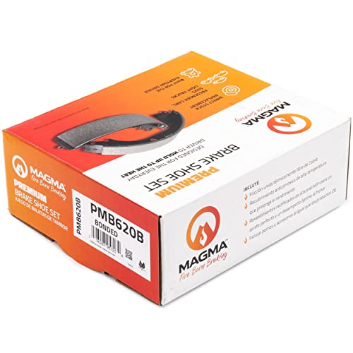 MAGMA Premium PMB620B Bonded Drum Brake Shoe, Rear