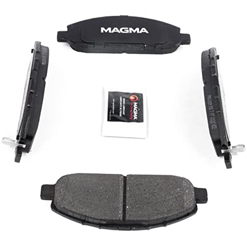 MAGMA Premium PMD1191M Semi-Metallic Brake Pads, Front