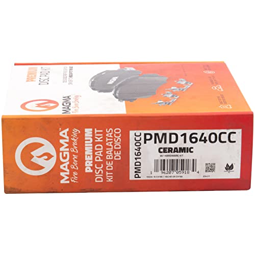 MAGMA Premium PMD1640CC Ceramic Brake Pads, Front