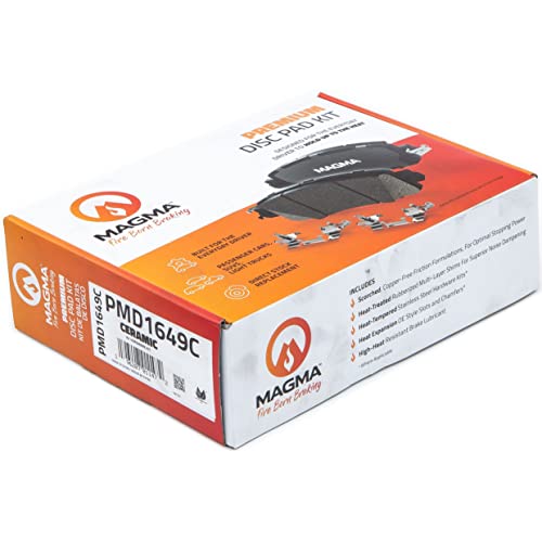 MAGMA Premium PMD1649C Ceramic Brake Pads, Front