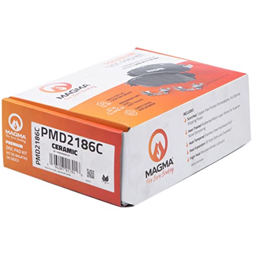 MAGMA Premium PMD2186C Ceramic Brake Pads, Rear