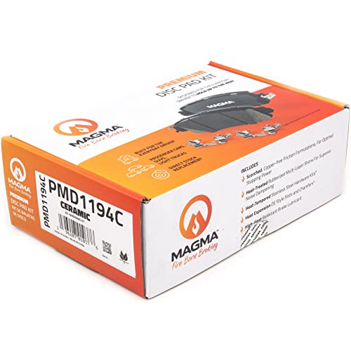 MAGMA Premium PMD1194C Ceramic Brake Pads, Rear