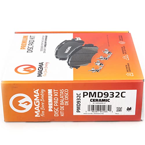 MAGMA Premium PMD932C Ceramic Brake Pads, Rear
