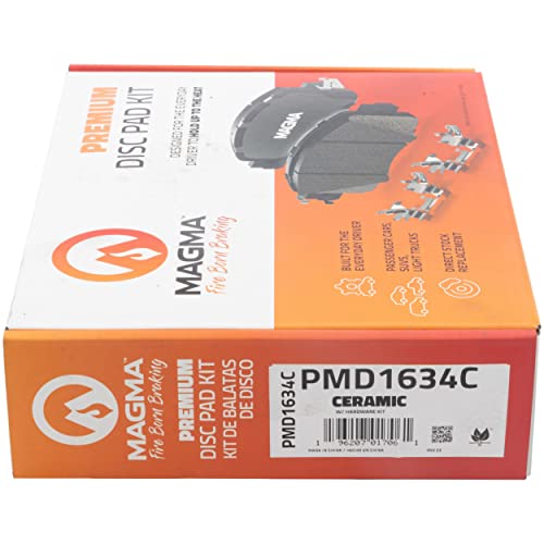 MAGMA Premium PMD1634C Ceramic Brake Pads, Front
