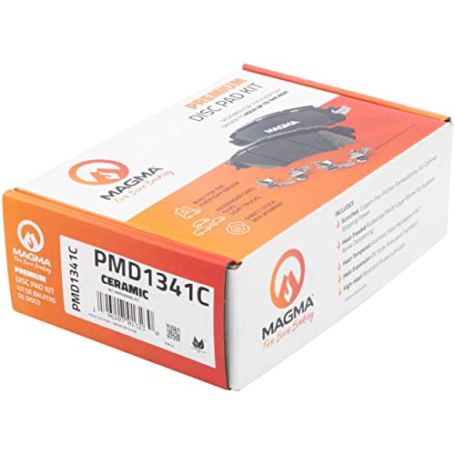 MAGMA Premium PMD1341C Ceramic Brake Pads, Rear