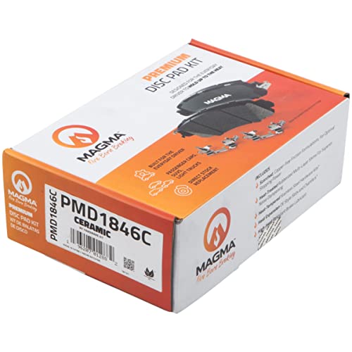 MAGMA Premium PMD1846C Ceramic Brake Pads, Rear