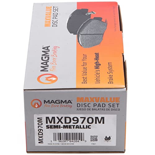 MAGMA MaxValue MXD970M Semi-Metallic Brake Pads, Front