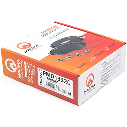 MAGMA Premium PMD1332C Ceramic Brake Pads, Front