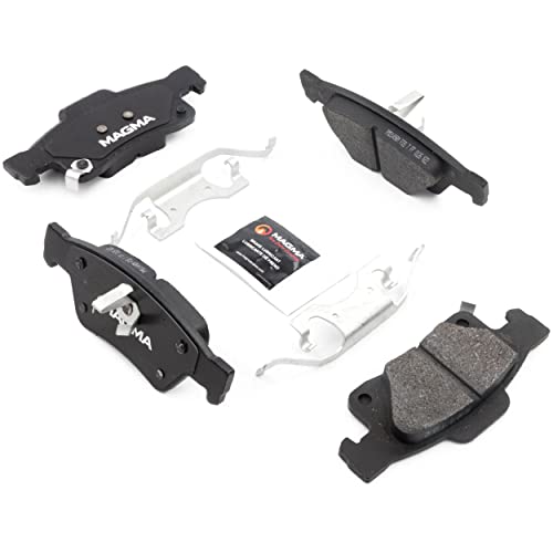 MAGMA Premium PMD1498M Semi-Metallic Brake Pads, Rear