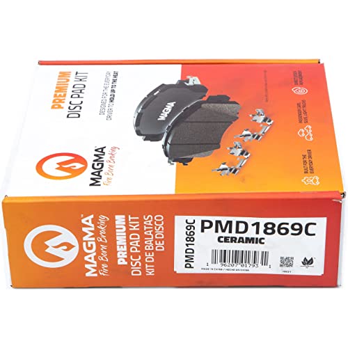 MAGMA Premium PMD1869C Ceramic Brake Pads, Front