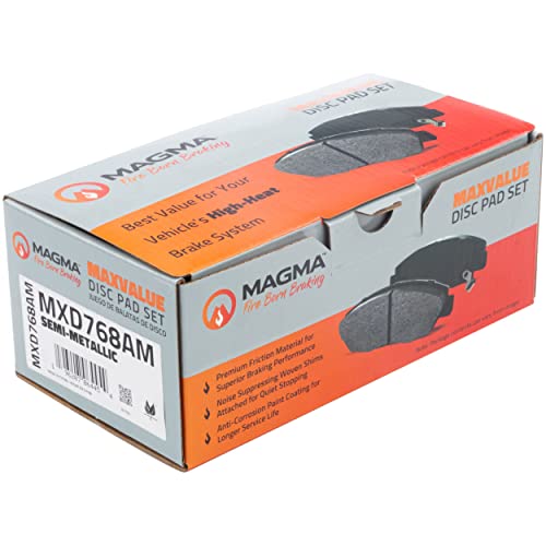 MAGMA MaxValue MXD768AM Semi-Metallic Brake Pads, Front