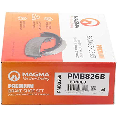 MAGMA Premium PMB826B Parking Brake Shoe, Rear